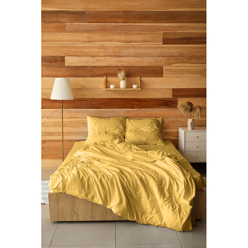  Microfiber Muslin Sheet Set, King Sheets with 2 King Pillow Cases, Gold