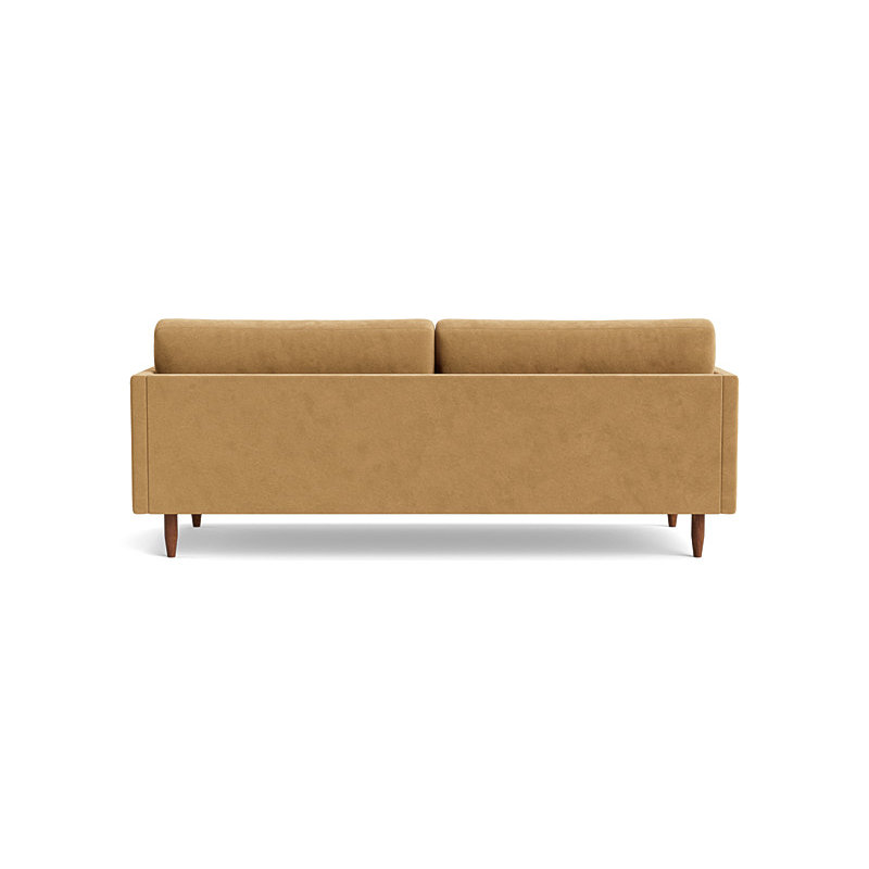 Skinny Fat Sofa ("85"), Performance Velvet - Nutmeg