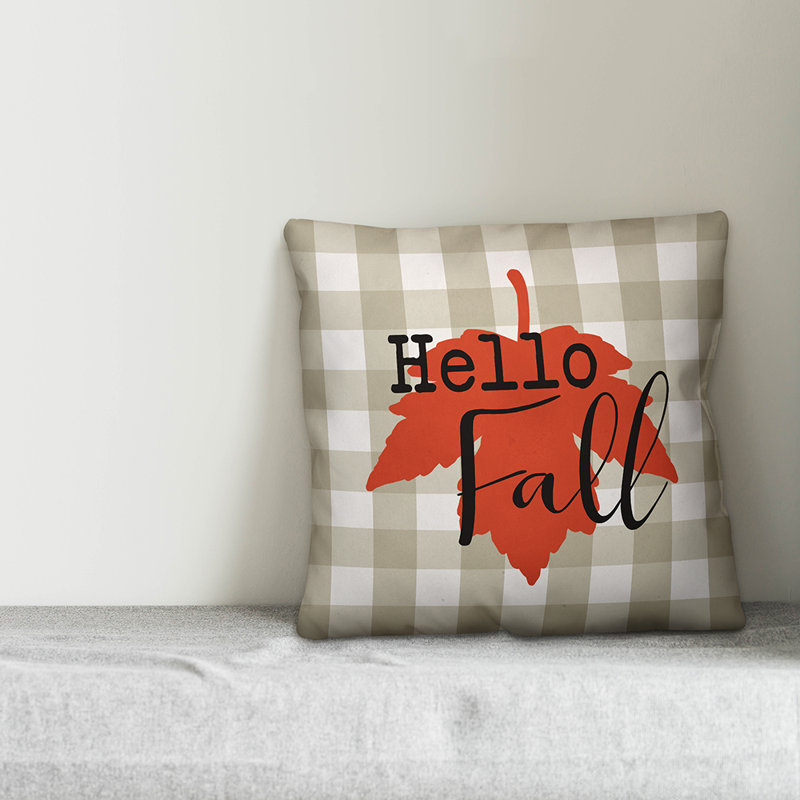 Plaid Reversible Throw Pillow