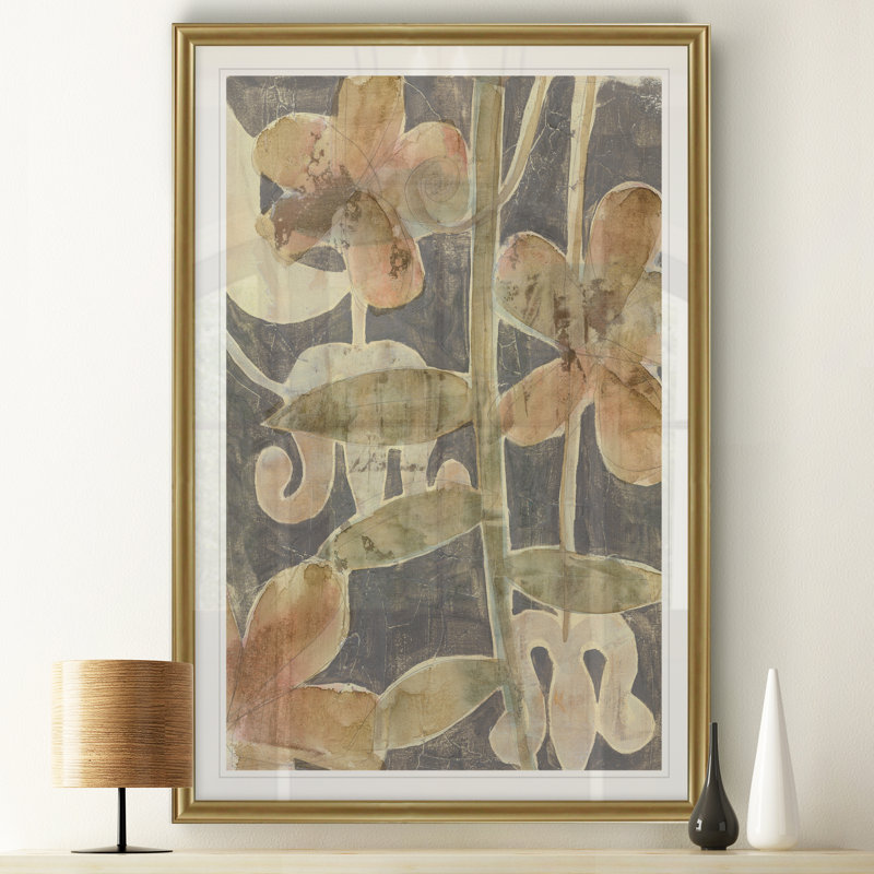 « rainforest fresco ii », impression sur toile, H 18,5 po x l 24,5 po x P 1,5 po, Or