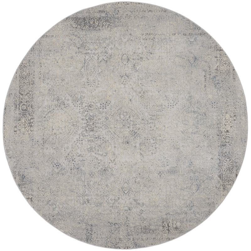 Round Oriental Area Rug, Round 5'3"