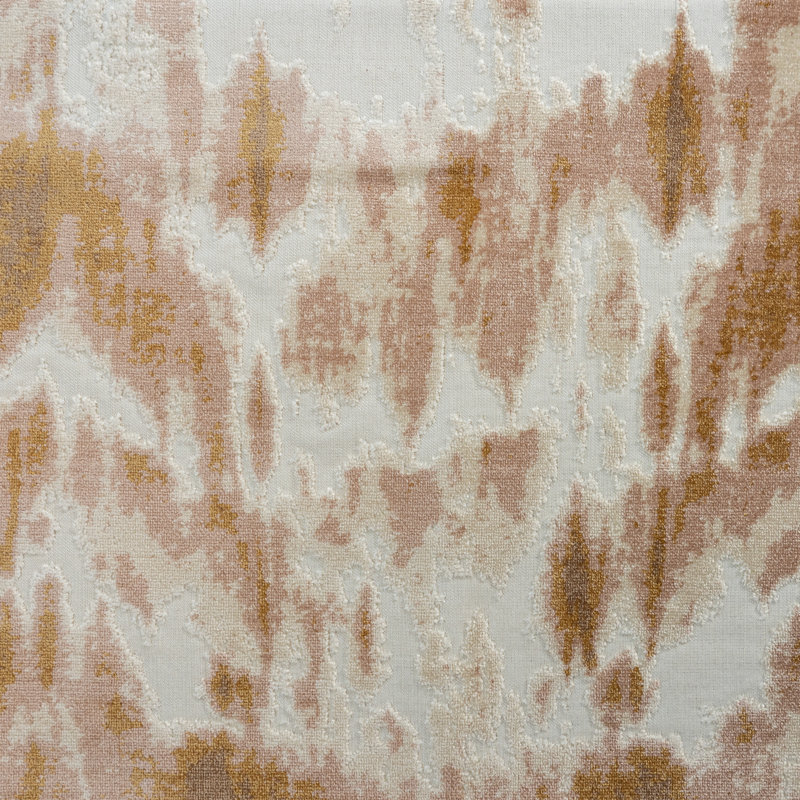 Kanoko-Bhujanga Abstract Cut Velvet Upholstery Fabric, Sunrise