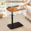 Table d'appoint réglable, table de bout en forme de C pour le canapé, petite table de bout pivotante à 360 ° pour le salon, la chambre à coucher, plateau de table pour canapé