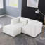 Canapé modulaire en tissu chenille BEIGE