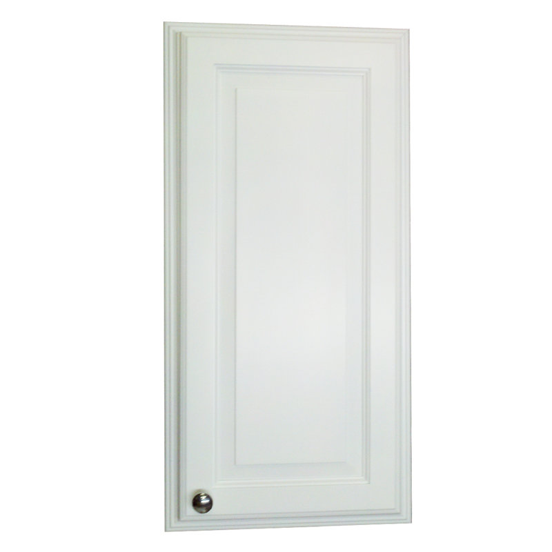 Armoire à pharmacie encastrée avec 3 tablettes réglables Belton, H 49,5 po x l 15,5 po x P 3,5 po, Blanc