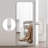 60x15inch Full Body Mirror for Living Room Bedroom Cloakroom Wall-mounted round-angle dressing mirror  Aviation grade aluminum