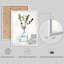 «Plant Flowers In The Glass Bottle», œuvre d'art moderne, impression encadrée, affiches, salle de bain, petit art mural-104788352-104788356