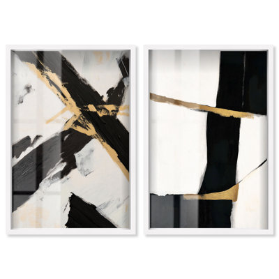 «Gilded Glam Night Set», reproduction de boîte-cadre minimaliste par Art Remedy