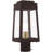 6.25in Satin Post Top Lantern Outdoor Light with Clear Glass Shade-101230729