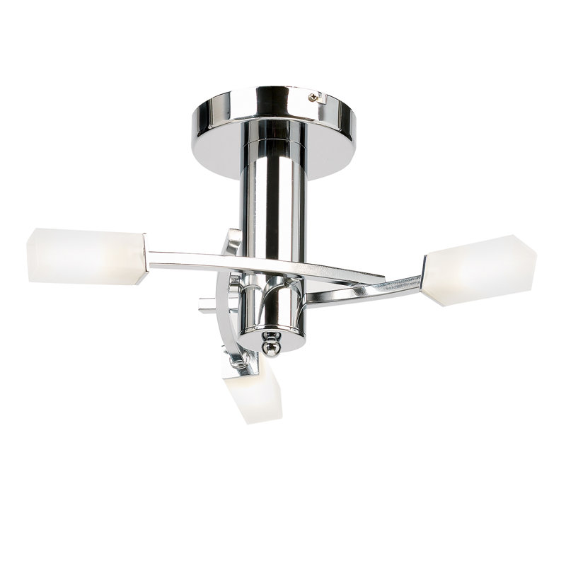Alexia Semi Flush Mount, Chrome