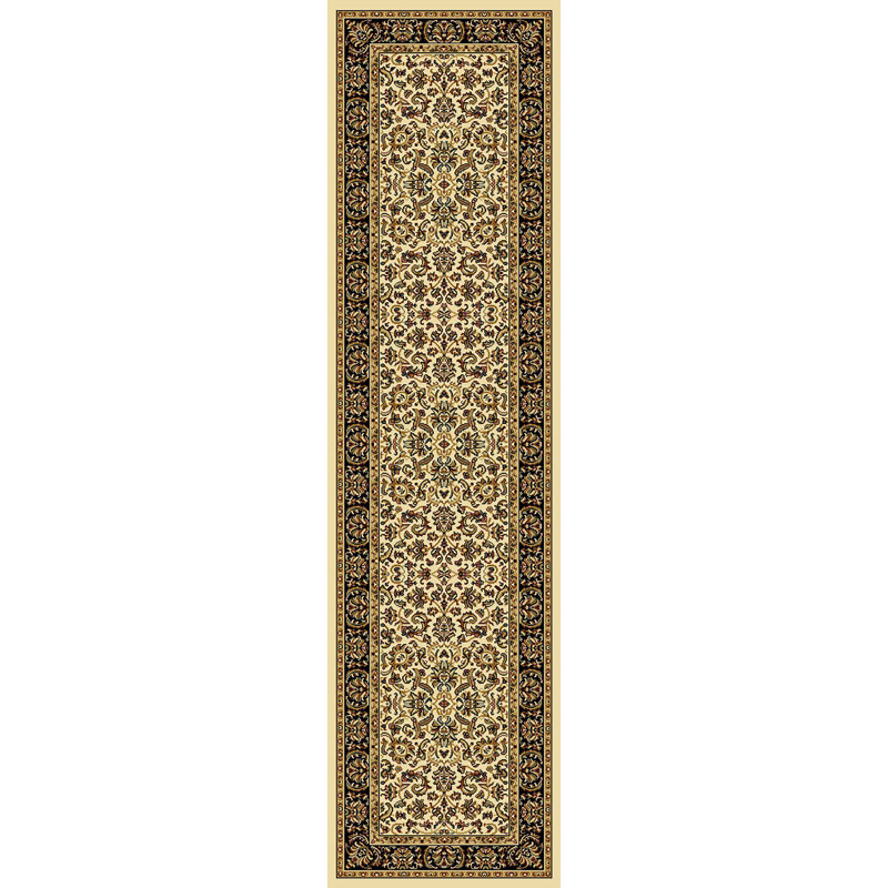 Traditional Persian-style Ivory area rug, Runner 2'2" x 8'