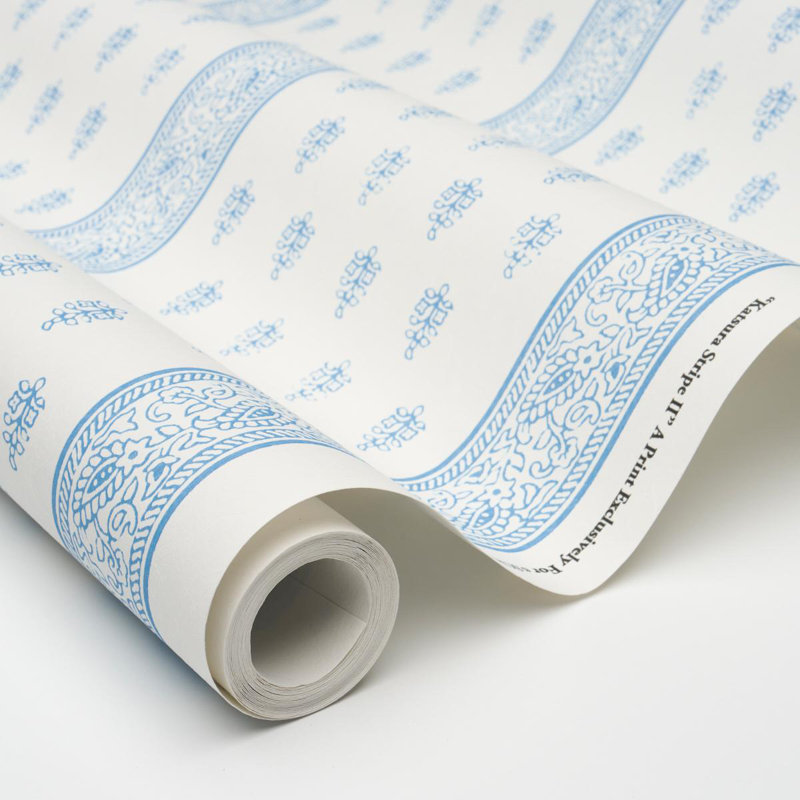 Katsura Stripe II Wallpaper, Chambray