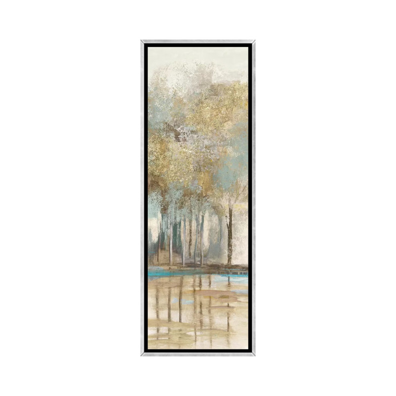 "Woodlot II" par Allison Pearce, reproduction d’art sur toile, H 36 po x l 12 po x P 1,5 po, Toile avec cadre argenté