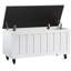Coffre de rangement avec charnière de sécurité, coffre en bois manufacturé à 4 roues, 39,37 po x 15,74 po x 19,48 po pour chambre à coucher, salon et entrée-1623685936-1653478930