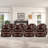 Alverez 38.19" Wide Top Faux Leather Power Standard Recliner Chair Brass Nail Decoration Massage Heating With USB Port (Set Of 8)-111010313