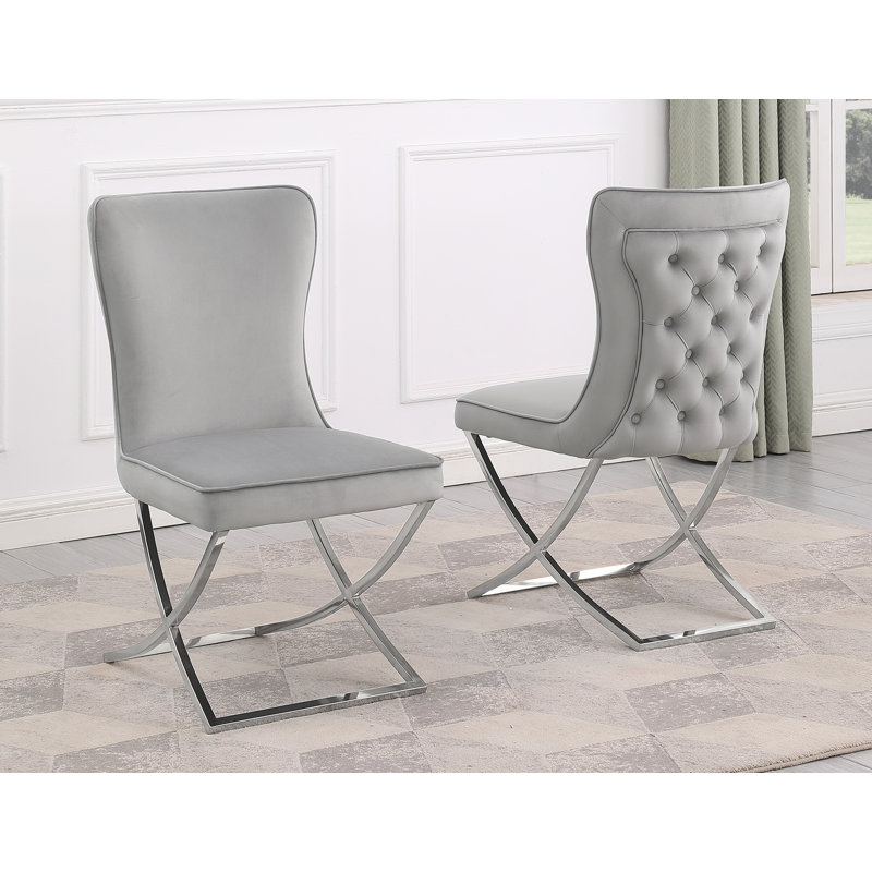 Ensemble repas 5 pièces en marbre Yulianna, Argent, Argent / gris