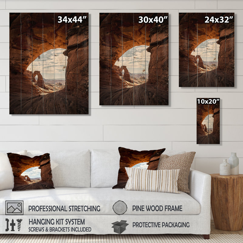 Cherianne Arizona Canyon Arch National Park II sur impression sur bois, H 20 po x l 10 po x P 0,78 po