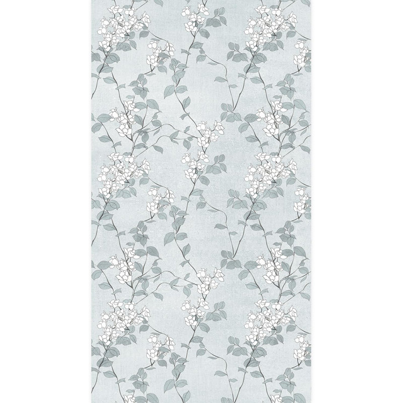 Bordure florale pelez et collez, L 132 po x l 72 po
