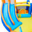 Jeu gonflable double 6 en 1 avec trampoline et piscine