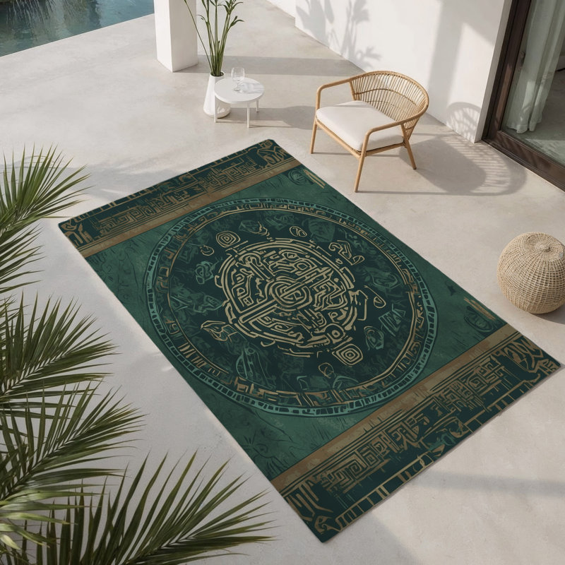 Relic Of Ages Indoor And Outdoor Area Rug, Rectangle 5' x 7'