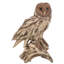 Statue de chouette effraie sur bois