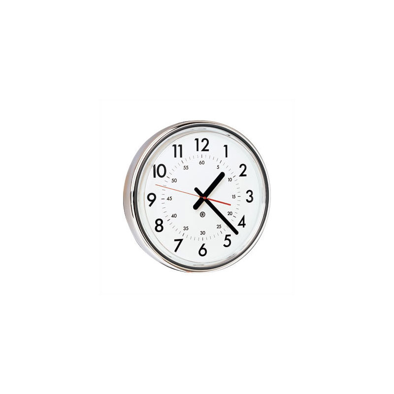 Metal Wall Clock, Aluminum Metallic