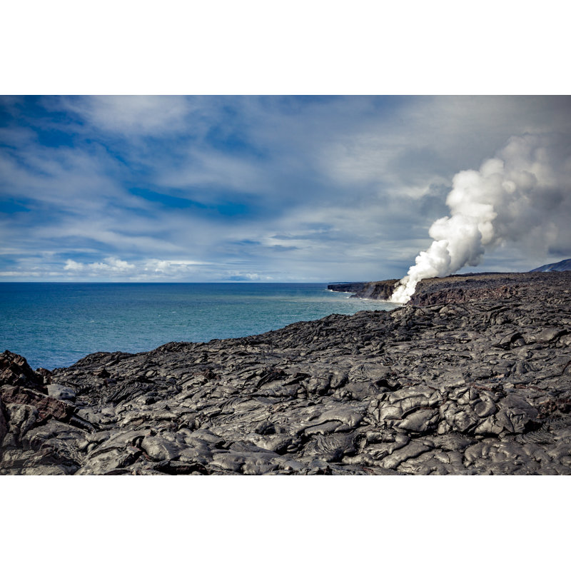 Kilauea Volcano Lava by 35007 - Wrapped Canvas Print, 61cm H x 91cm W x 3.8cm D
