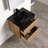 24" Floating Bathroom Vanity with Sink – Wall-Mounted All-Wood Cabinet with Soft-Close Drawers, Open-Back Design & Durable Ceramic Top-1988102304-1988102306
