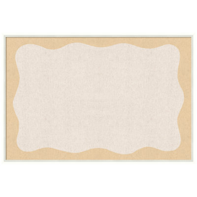 Tableau d'affichage en lin encadré en tissu