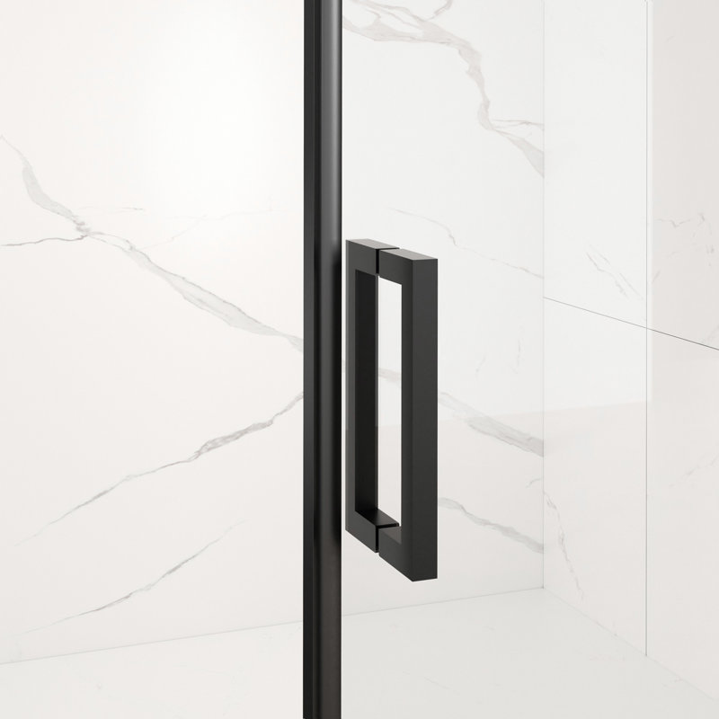 Porte de douche coulissante demi-cadre l 56-60 "x H 72"