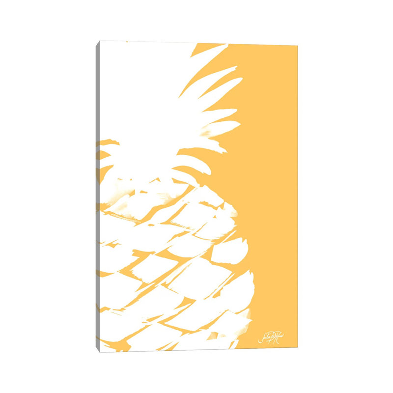 Modern Pineapple III by Julie Derice - Wrapped Canvas Gallery-Wrapped Canvas Giclée, 66.04 cm H x 45.72 cm W
