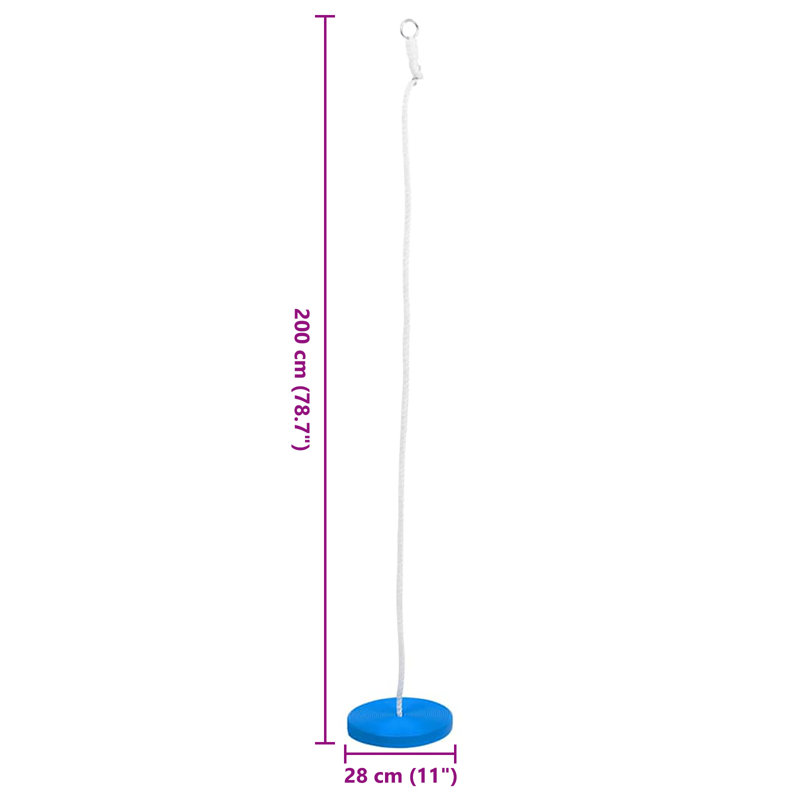 Freeport Park Orford Plastic Swing Set Rope Ladder with Mounting Hangers