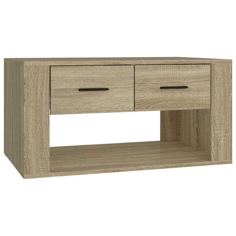 Coffee Table 80X50x40 Cm Engineered Wood, Sonoma Oak