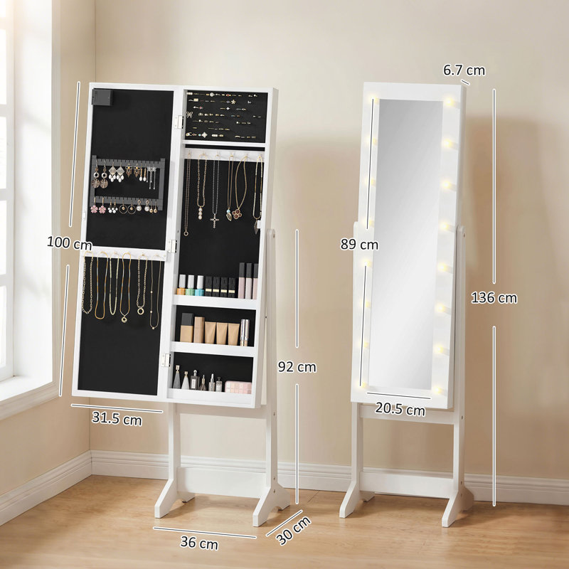 Bramble Hill Jewellery Armoire with Mirror