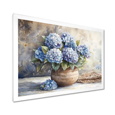 Hydrangeas In A Dreamy Setting I - Hydrangea Framed Wall Art