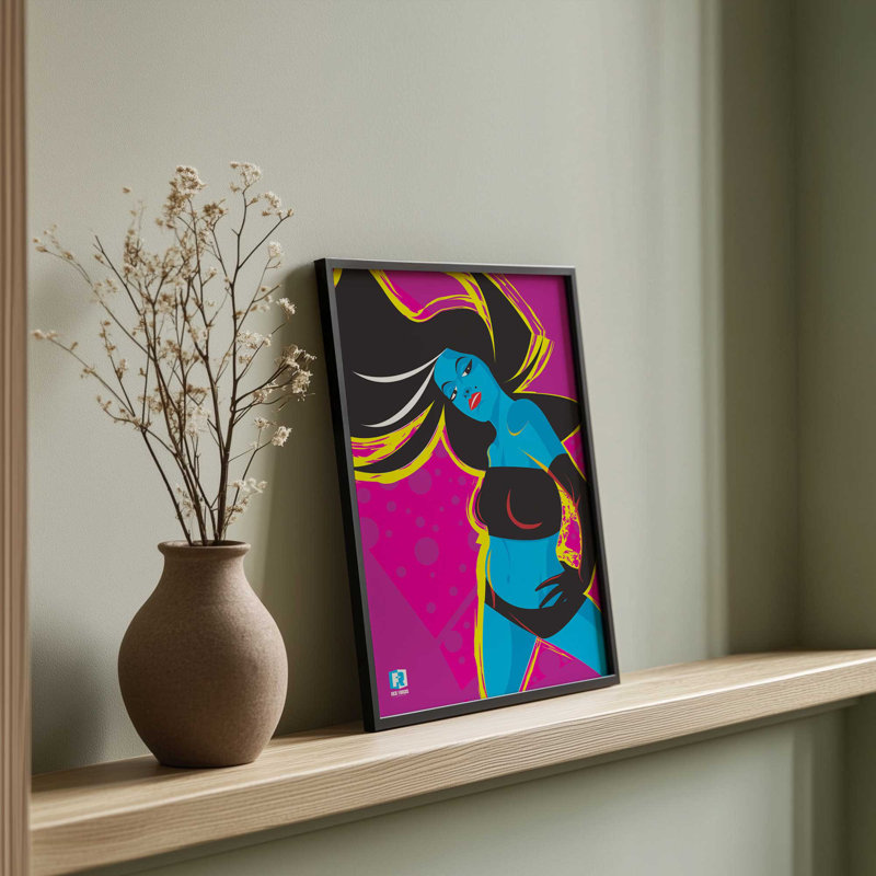 Grace In Motion Art Print, Framed Print without Mat, 15.25" H x 12.25" W, Polished Chrome