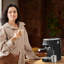 Machine à espresso 20 barres avec buse à vapeur, cafetière compacte avec réservoir à eau amovible 43,9 oz.-101041836
