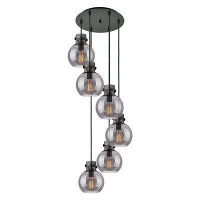 Luminaire suspendu sphère 6 lumières Amrith
