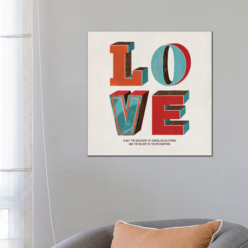 Love Is by Ester Kay - Wrapped Canvas Gallery-Wrapped Canvas Giclée, 66.04 cm H x 66.04 cm W x 1.91 cm D
