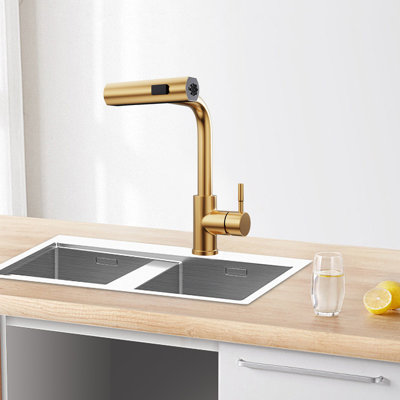 Kitchen Faucets With Pull-Down Sprayers Sink Faucets With Single Hole Handle Modern Faucets