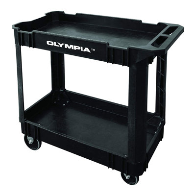 Chariot utilitaire roulant avec tablettes