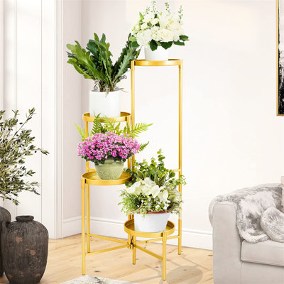Support pour plante rond multiniveaux