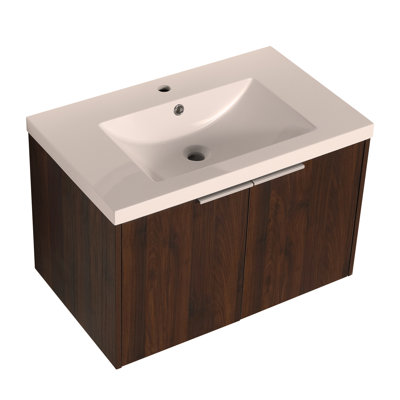 Meuble-lavabo avec lavabo Doors, 30 po pour petite salle de bain, 30 po x 18 po