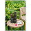 Fontaine décorative à 4 niveaux 8,5 x 5,1 x 13,6 po avec lumière DEL, brun