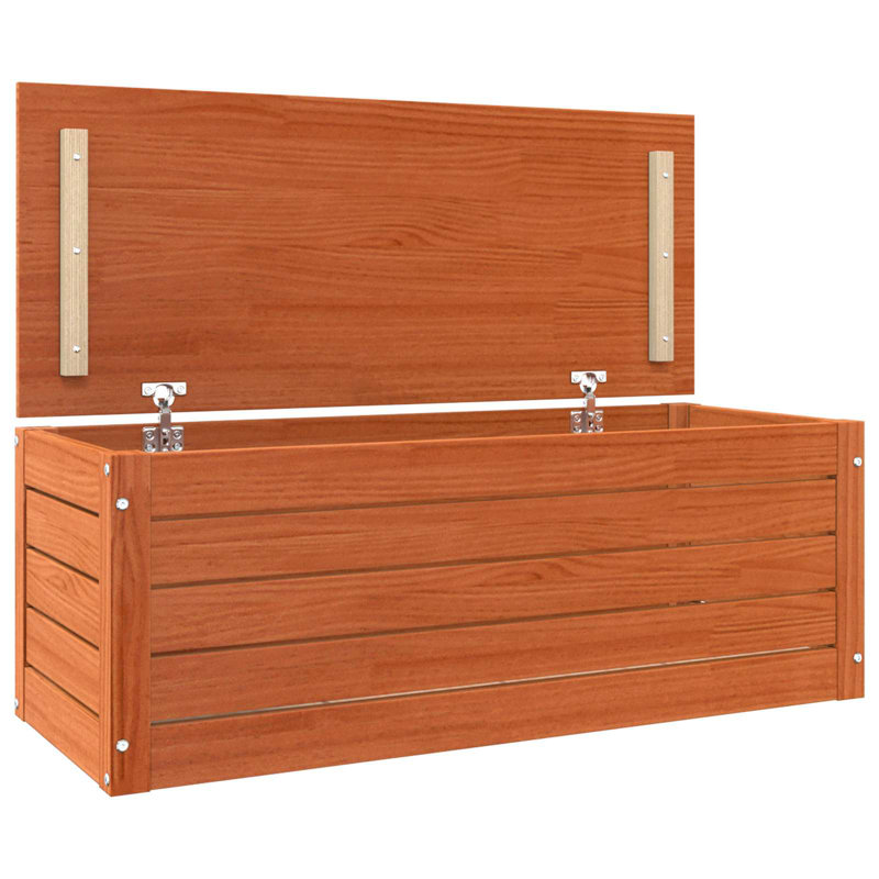 Solid Wood Rectangle Accent Cabinet, 33cm H x 89cm W x 36.5cm D