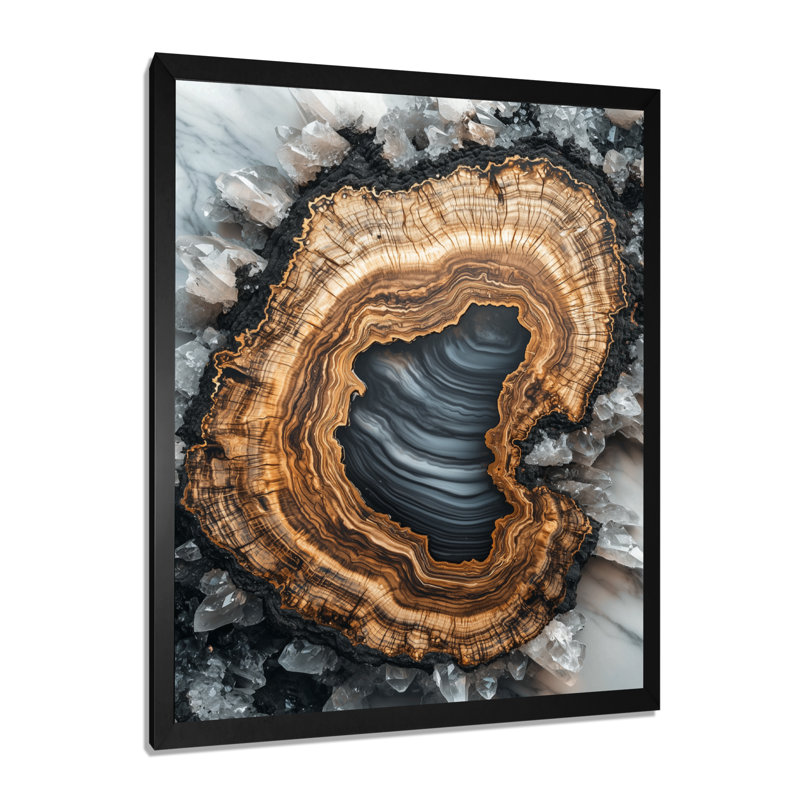 Geronima - paysages, art mural sur toile, Black, 20" H x 12" W, Reproduction encadrée d'une seule photo