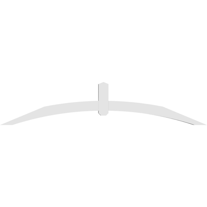 Support pour pignon en PVC Archdale, H 17,5 po x l 84 po (pas: 5/12), P 4 po x F 4 po