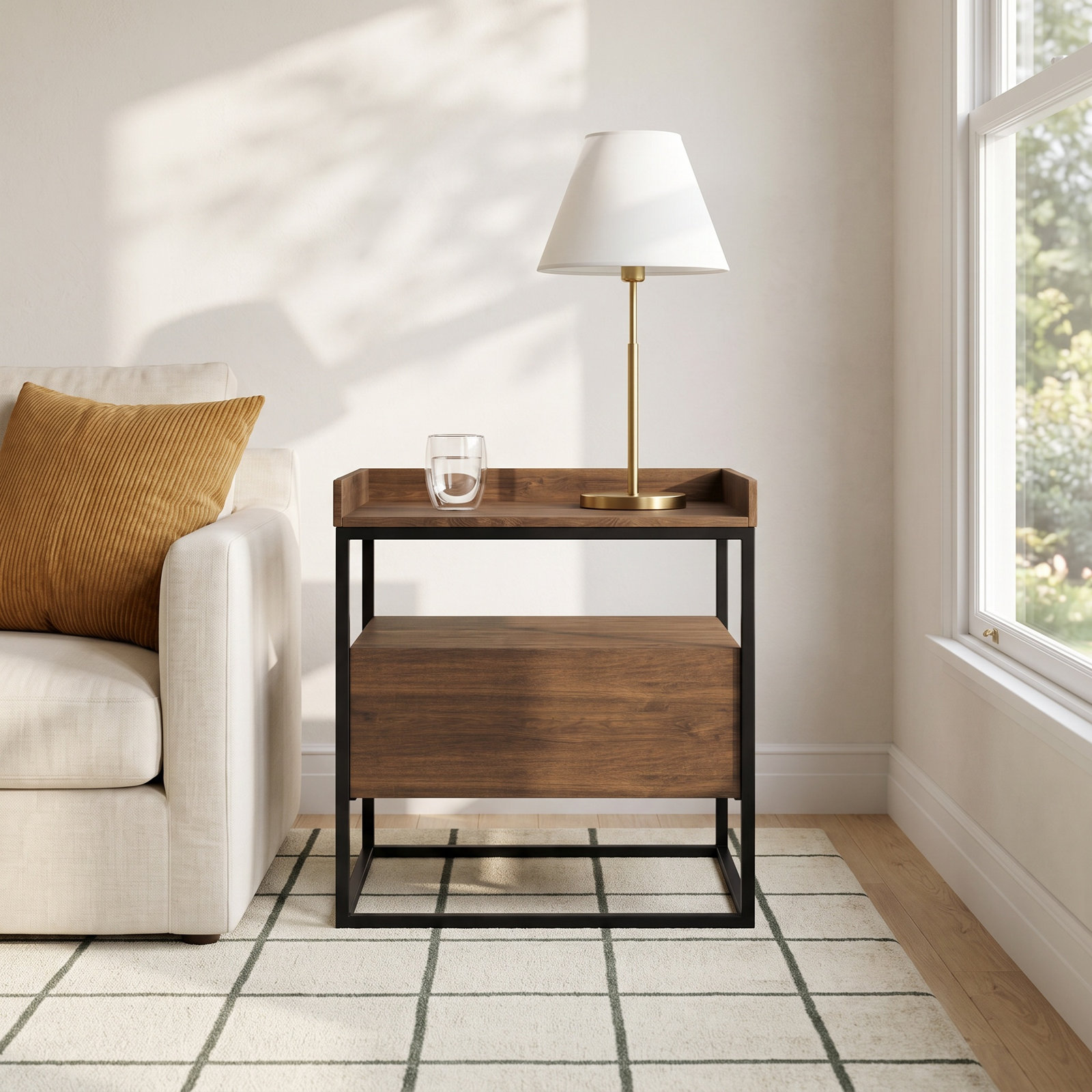Berrien 23" Acacia End Table