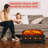 Adlena Electric Fireplace Log Set Heater with Remote Control, Realistic Flame&Ember Bed, Portable, Infrared, Overheating Safety System, 750W/1500W