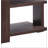 Walnut Sofa Table with 2-Shelf